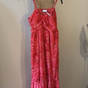 NWT Petal and Pup Floral Pink Maxi Dress - Large